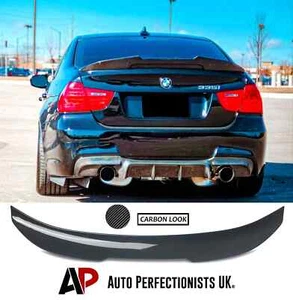 BMW Serie 3 M3 E90 fibra de carbono patada trasera alta PSM cola de pato ala alerón - Imagen 1 de 13