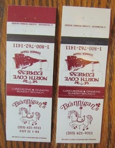 CARRUSEL MATCHBOOK MATCHCOVERS: BRANNIGAN'S (SOUTHINGTON, CONNECTICUT) -E5 - Imagen 1 de 1