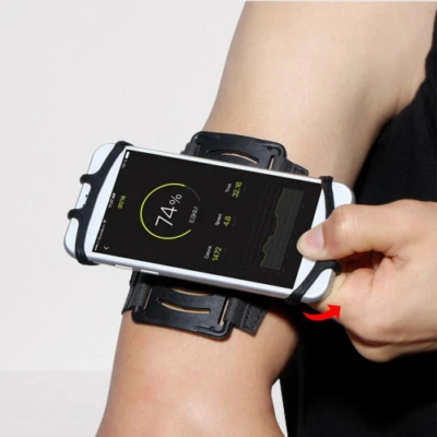 Armband Phone Holder,180° Rotatable Sports Running Gym Armband Strap Wristband - Image 1 of 4