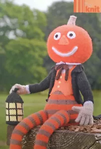 STRICKANLEITUNG Alan Dart Jack O Laterne Spielzeug - Halloween 46 cm groß Kürbiskopf - Bild 1 von 8