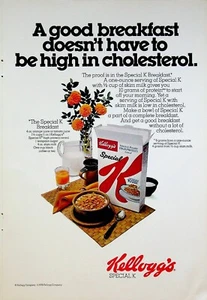 Cereal Kellogg's Special K Breakfast 1977 vintage años 70 anuncio impreso flores de caléndula - Imagen 1 de 1
