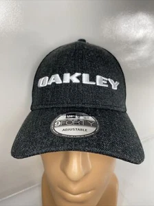 Oakley Heather New Era Cap Adjustable Snap Back Baseball Hat, Blackout Black - Picture 1 of 4