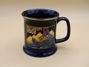 Vintage Salt Lake City 2002 Olympic Coffee mug Blue ! - Picture 1 of 3