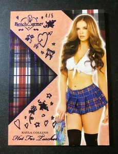 2018 Benchwarmer KAYLA COLLINS Hot For Teacher #46 Purple Foil Variant/5 PLAYBOY - Picture 1 of 2