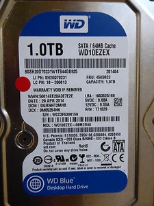 Western Digital WD10EZEX-08M2NA0 | DGRNNT2NHB | 29 ABR 2014 | 1 TB - Imagen 1 de 1