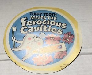 Vintage Tuffy Tooth Meets The Ferocious Cavities Record  Colgate Toothpaste - Picture 1 of 2