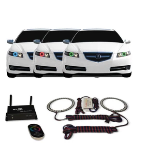 RGB Multi Color WIFI Headlight Halo kit for Acura TL 04-08 - Picture 1 of 11