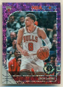 2019-20 NBA Hoops Premium Stock Purple Disco #25 ZACH LaVINE Chicago Bulls - Foto 1 di 2