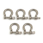 5pcs m4 304 stainless bow shackle steel screw pin anchor shackle bow Riggin-cx