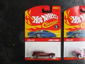 Hot Wheels Classics series 3 Double Demon #15 of 30 Spectraflame Red - Picture 1 of 6
