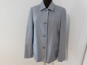 Talora Wool Soft Silk Cashmere Blend Lined Blazer Size 10 Light Gray - Picture 1 of 9