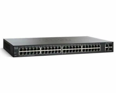 Cisco SF200-48 Smart Switch - 48 Ports 10/100 and 2 Combo SFP Ports - Image 1 of 2