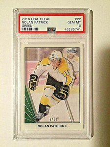 2016 Leaf Clear Green #22 Nolan Patrick #6/10   PSA GEM MT 10  #43285741