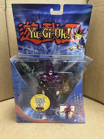 Mattel 2004 Yu-Gi-Oh Dark Magician Action Figure with Secret Access CD NEW RARE Cover