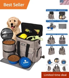 Dog Travel Bag | Dog Food Storage Containers, Silicone Mat, Large Collapsible... - Picture 1 of 7