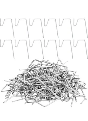 100 Pieces Christmas Light Hook Gutter Grid Hooks For Outside Decoration Silver - Image 1 of 4