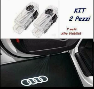SET PROIETTORI LOGO LUCI LED PORTE SOTTOPORTA LOGO AUDI A3 4 5 6 7 Q3 5 7 8 TT - Foto 1 di 4