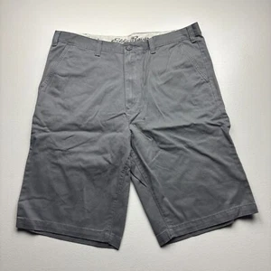 Eddie Bauer Chino Shorts Men's 36T Gray Stretch Classic Fit Slash Pockets Casual - Picture 1 of 6