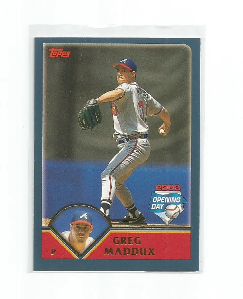 GREG MADDUX (Atlanta Braves) 2003 TOPPS OPENING DAY CARD #95 - Image 1 of 1