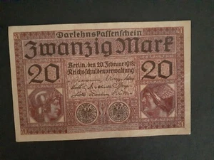 Banknote German 1918(au)20 mark. - Picture 1 of 2