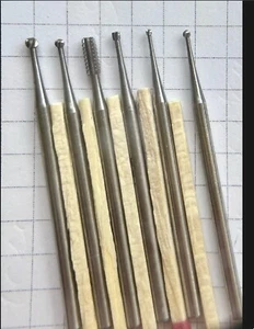 Soviet Dental burs6+Bonus super thin needle.Engraving,jewelry,Vintage metal tool - Picture 1 of 7