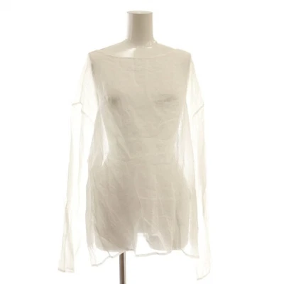 Camicia blusa trasparente in lino Barnyardstorm bianca F donna - Immagine 1 di 4