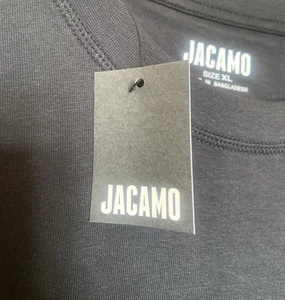 Camiseta negra 100 % algodón cuello redondo “JACAMO” talla XL 45/47 NUEVA CON ETIQUETAS envío y devolución gratuitos - Imagen 1 de 8