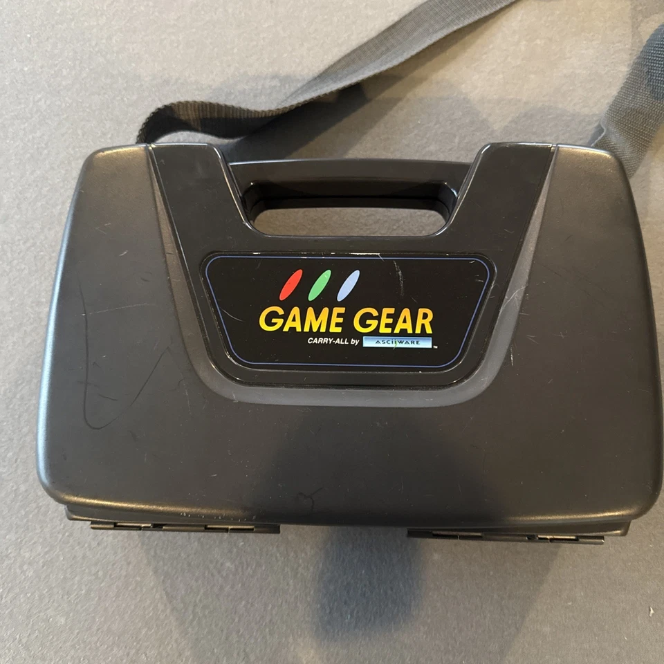 Sega Game Gear System Carry-All Hard Carrying Case Asciiware With Strap - Image 1 of 4