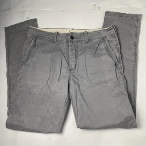 Abercrombie & Fitch Men's Chino Khaki Gray Regular Straight Pants Size 34x34 - Picture 1 of 20