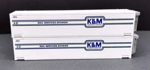 Deluxe Innovations Lot of 2 KLLM 48' Reefer Refrigeration Containers 1995 READ - Picture 1 of 11