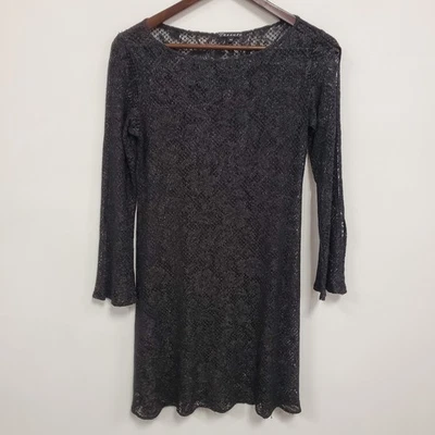 Mini Vestido Tessuto Para Mujer Tejido Abierto Metálico Hada Grunge Talla M Cachicho Foto 1 de 4