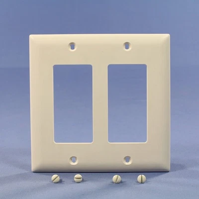 Placa de pared irrompible Pass & Seymour Light Almond TP262-LA 2 bandas decorador GFCI Foto 1 de 4