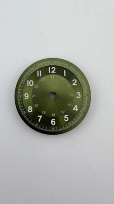 29毫米黑色/蓝色/白色/绿色夜光手表表盘适合NH35/PT/Miyota签名 — 第 1/4 张图片