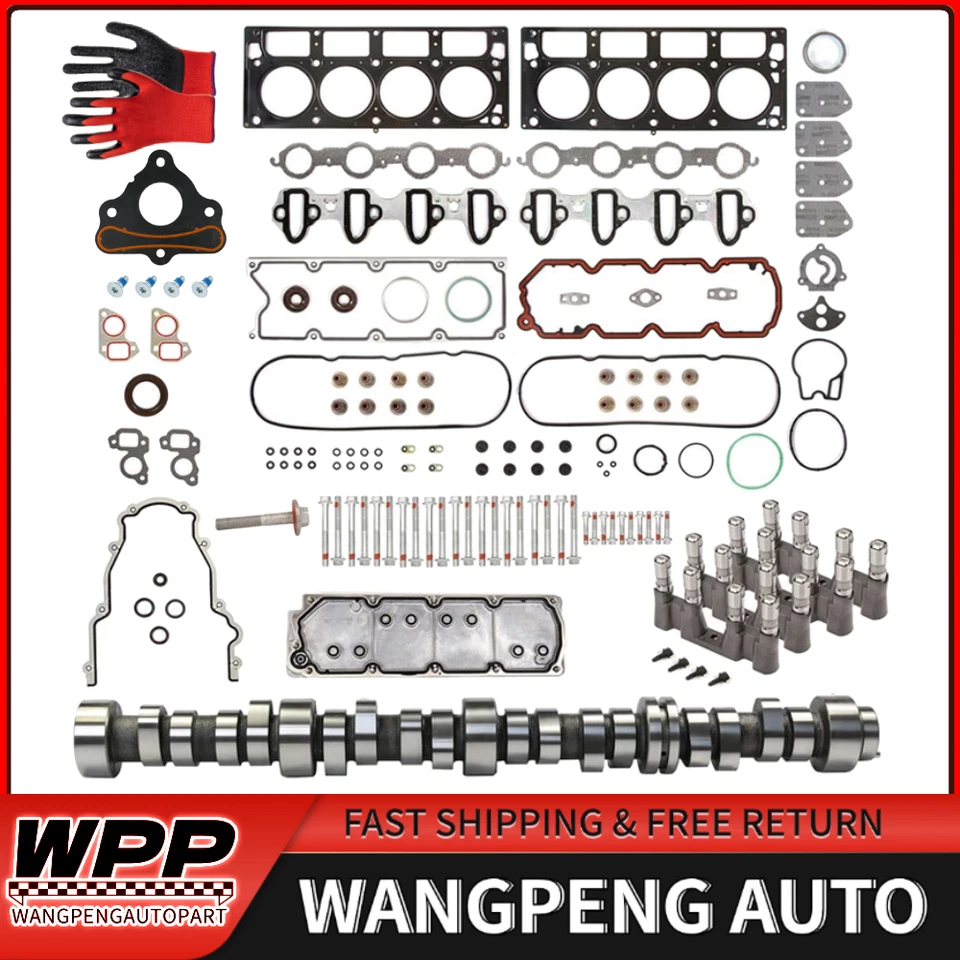 NON AFM CAMshaft Kit for 07-13 Chevrolet GMC Truck & SUV Cam Lifters Bolts 5.3L - Image 1 of 4