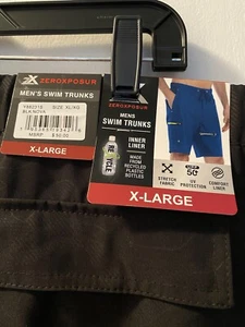 Costume da bagno uomo Zeroxposur nero stampa taglia XL nuovo con etichetta - Foto 1 di 4