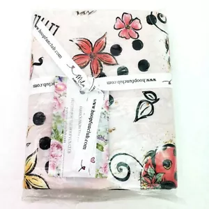 Mila & Z Fabrics From The Heart For Hoop Fun Club Little Lady Bug Fabric Piece - Picture 1 of 3