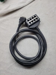 DB68 to (8) RJ11 Male Breakout Serial Cable PLC Automation - Picture 1 of 3