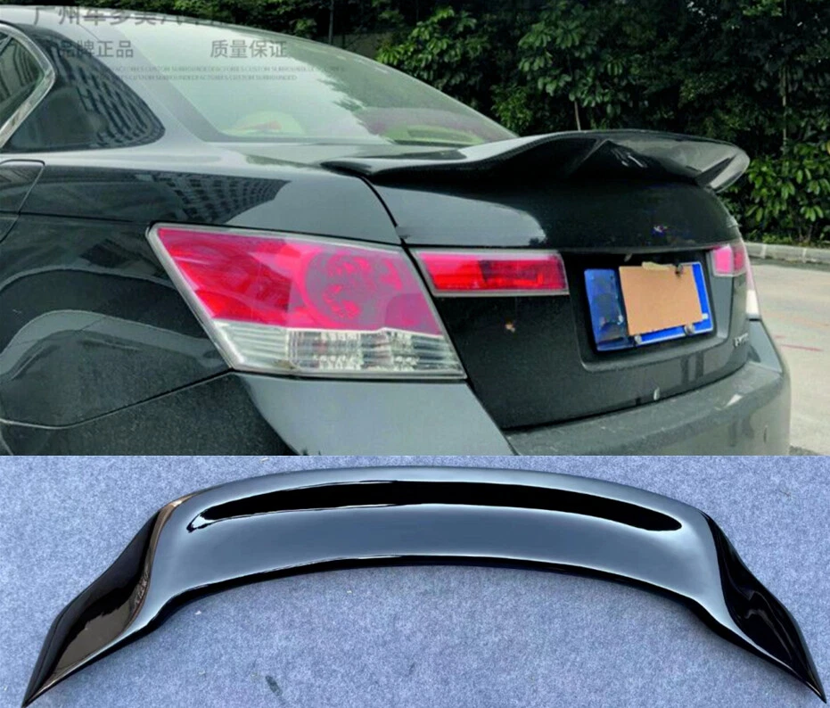 Tapa maletero alerón negro brillante para Honda Accord 8th 2008 2009 2010-2013 Foto 1 de 4