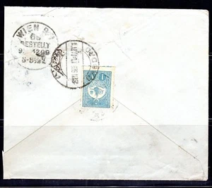 SELLO OTOMANO ISRAEL IRAQ 1909 ATADO BAGDAD COLES & WALKER #9 DE SULMAN - Imagen 1 de 2