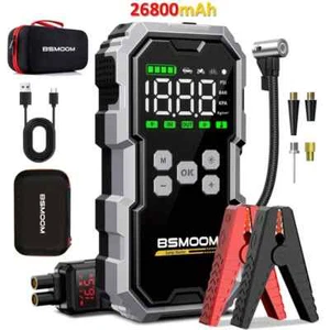 7000A Car Jump Starter + Air Compressor + Power Bank + Emergency Lighting + Case - Picture 1 of 12