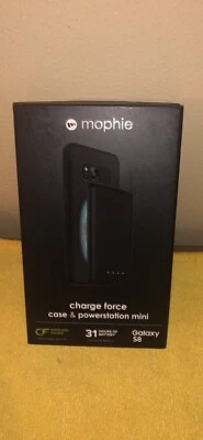 mophie charge force magnetic case & powerstation mini -Samsung Galaxy S8 (BLACK) - Image 1 of 4