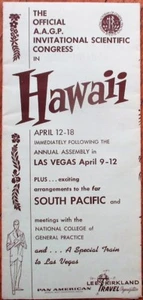 Hawaii 1962 Travel Brochure: American Academy of General Practice Convention - Picture 1 of 1
