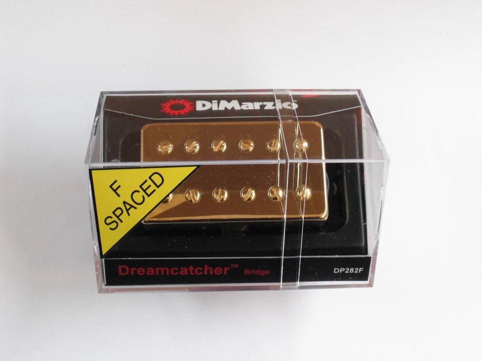 Puente atrapasueños DiMarzio espaciado en F Humbucker con cubierta dorada DP 282 Foto 1 de 1