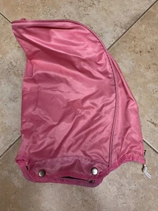 Kids Pink Nylon 17” Rain Hood Junior Stand Golf Bag 4 Snaps & 1 Zipper Pull - Picture 1 of 4