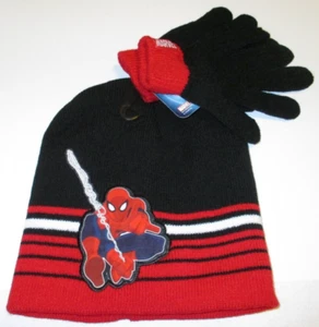 Marvel SPIDERMAN Beanie Hat Stocking Cap with Gloves One Size Fits Most Kid NEW - Picture 1 of 1