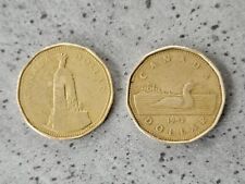 1994 Canada 1 Caribou & War Memorial Memorial Lot 2 x Coins $1