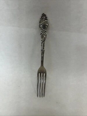 Horquilla pequeña serpiente patrón Columbia A1 1847 Rogers Bros 6,25” 1893 ¡BONITA! Foto 1 de 4