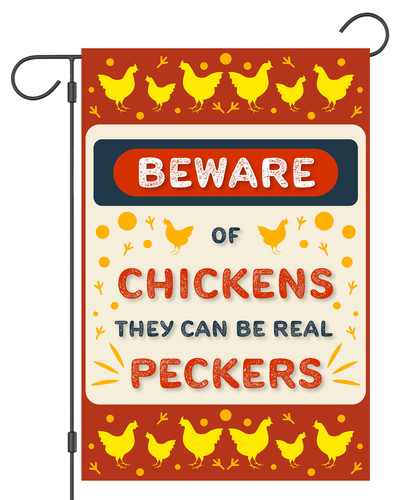 Flags Galore Love Chickens Garden Flag – 13x18.5 Inch Barnyard Decor