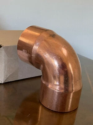 NEW Nibco 9056900 3" Sweat Lead-Free Copper 90-Degree Close Rough Elbow - Image 1 of 4