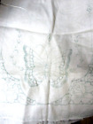 LARGE BUTTERFLY - LINEN STAMPED FOR EMBROIDERY"" - RUNNER OR DRESSER SCARF - VIN
